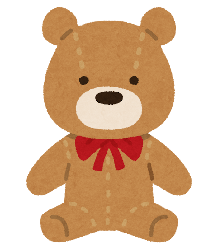 くまのぬいぐるみのイラスト くまのぬいぐるみのイラスト
